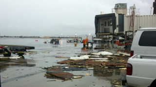 Phoenix Airport Damaged By Severe Weather